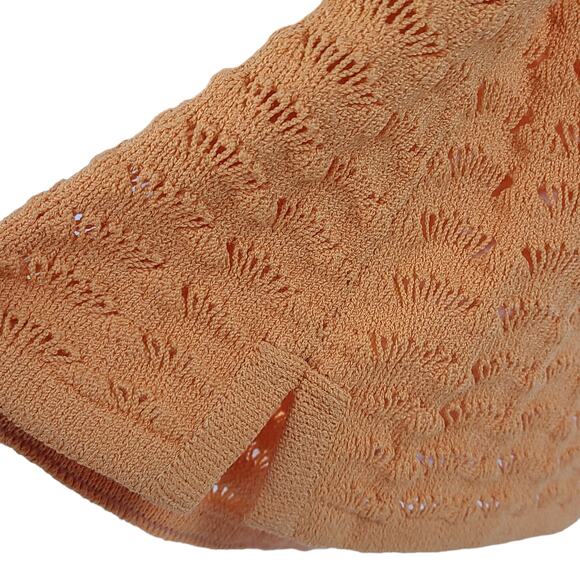 St. John orange knit shell sleeveless scoop neck sweater large - Picture 4 of 6